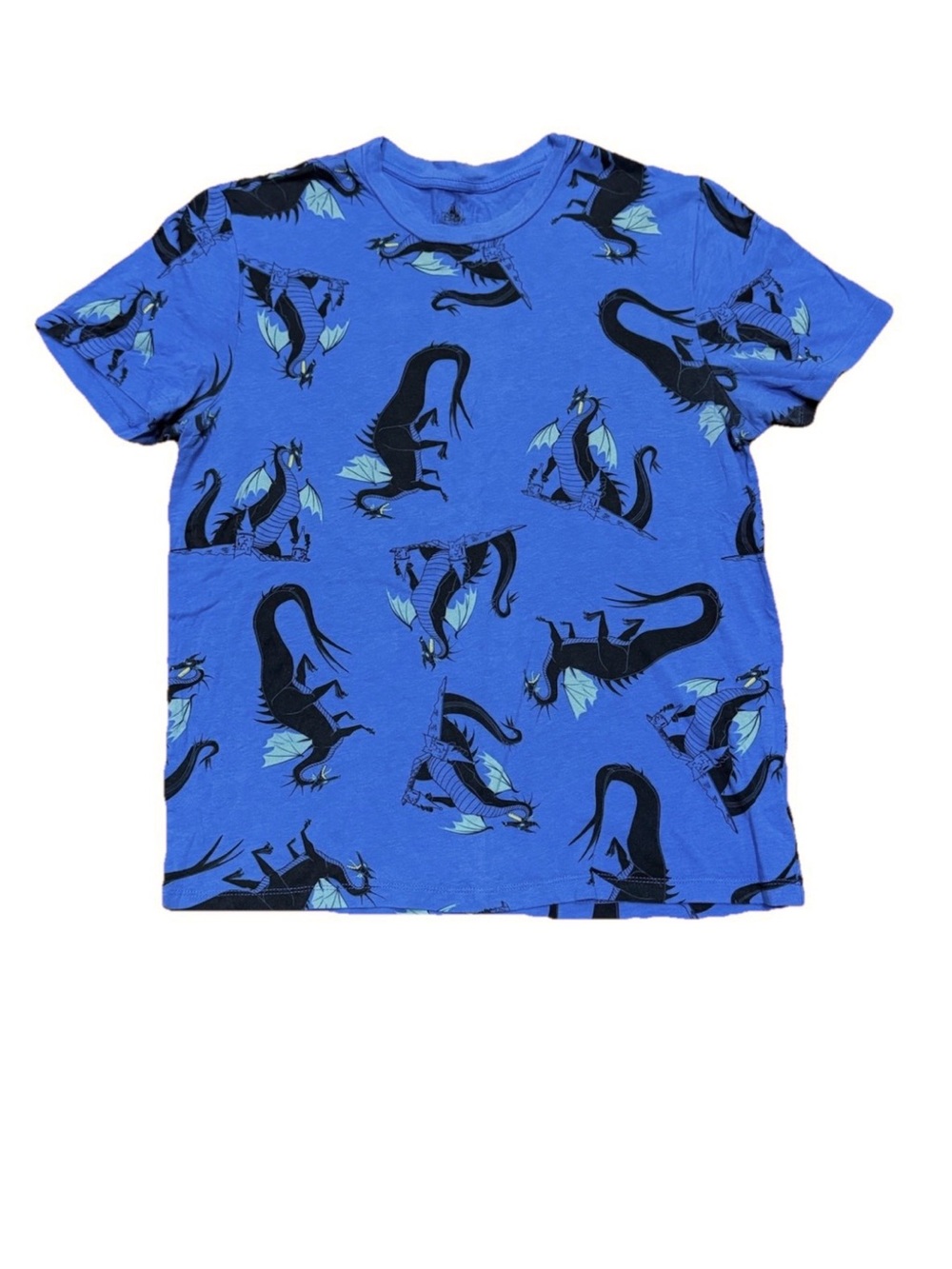 Disney Maleficent Dragon All Over Print Graphic Shirt Women Size Small